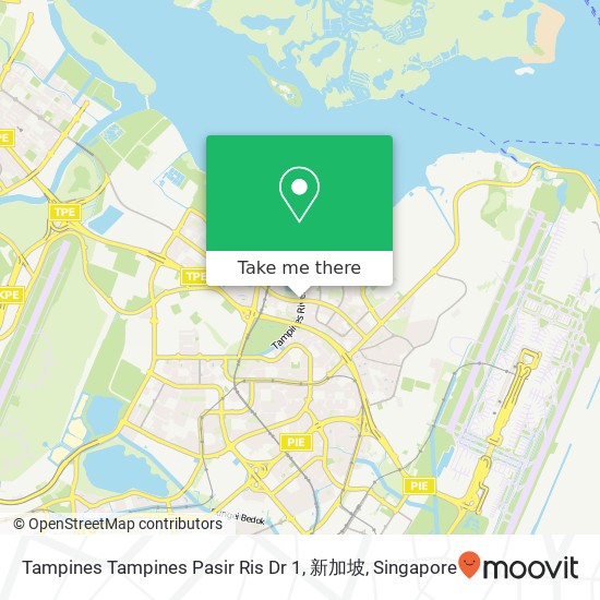 Tampines Tampines Pasir Ris Dr 1, 新加坡地图