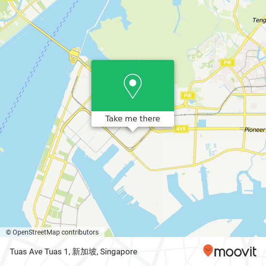 Tuas Ave Tuas 1, 新加坡 map