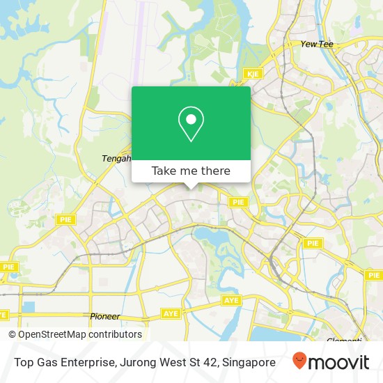 Top Gas Enterprise, Jurong West St 42 map