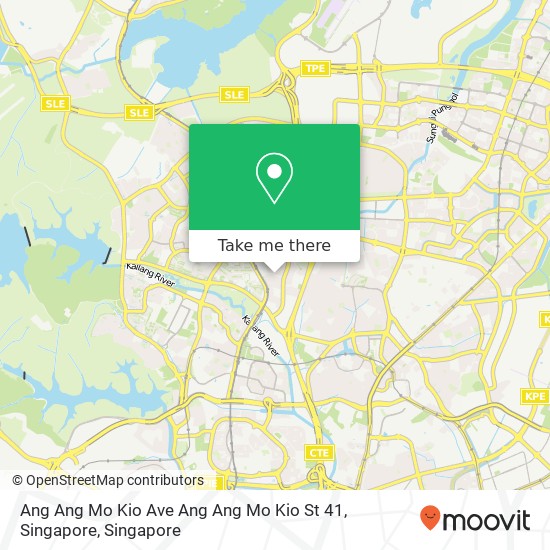 Ang Ang Mo Kio Ave Ang Ang Mo Kio St 41, Singapore map