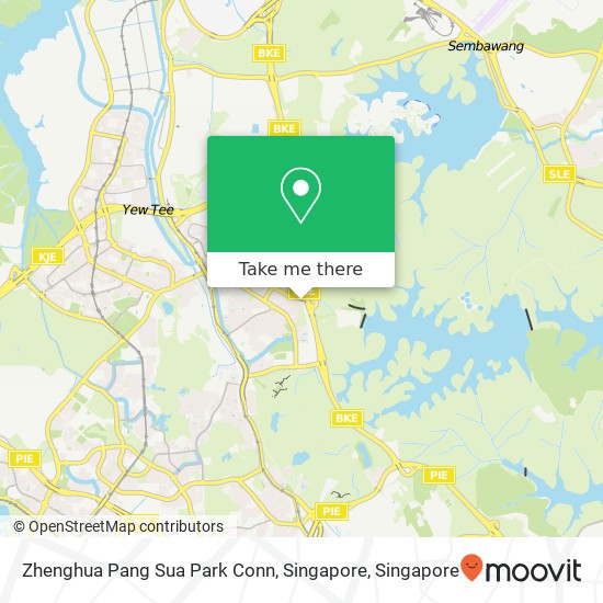 Zhenghua Pang Sua Park Conn, Singapore map