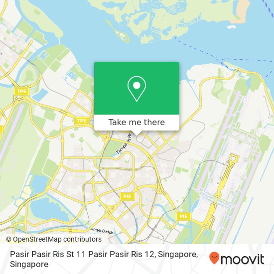 Pasir Pasir Ris St 11 Pasir Pasir Ris 12, Singapore map