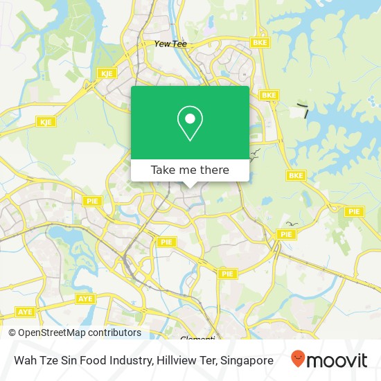 Wah Tze Sin Food Industry, Hillview Ter map
