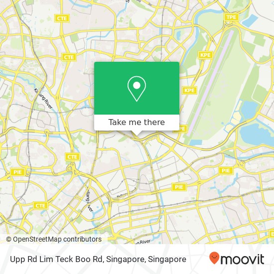 Upp Rd Lim Teck Boo Rd, Singapore map