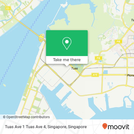 Tuas Ave 1 Tuas Ave 4, Singapore map