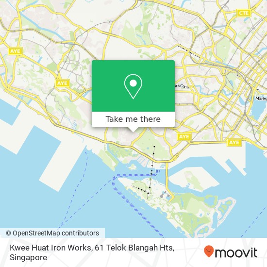 Kwee Huat Iron Works, 61 Telok Blangah Hts map