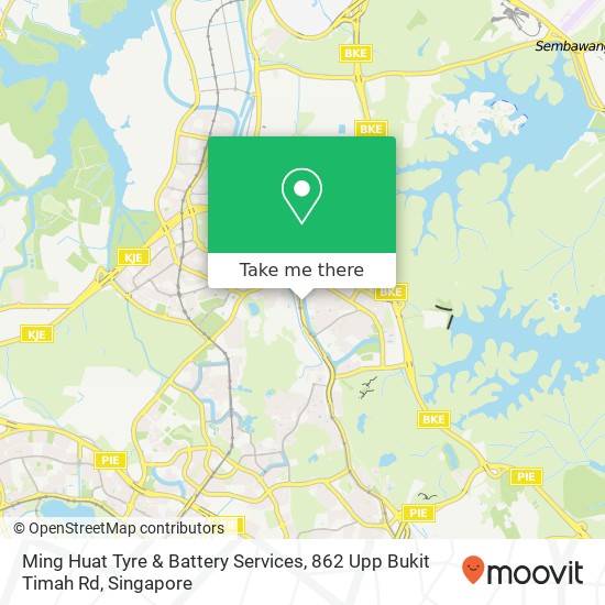 Ming Huat Tyre & Battery Services, 862 Upp Bukit Timah Rd map