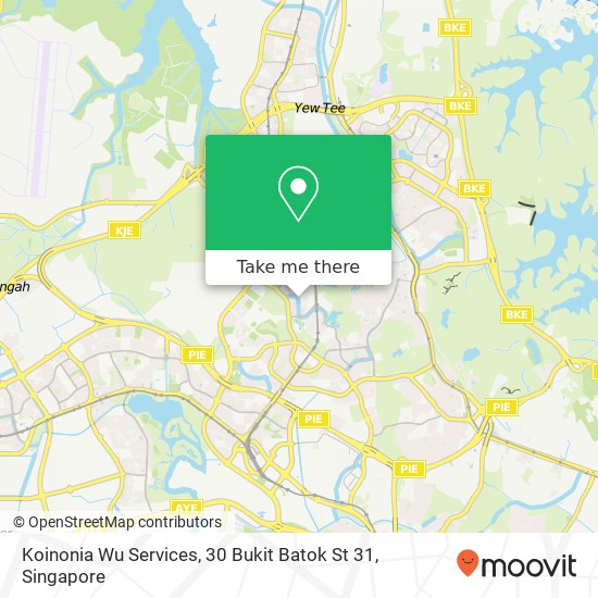 Koinonia Wu Services, 30 Bukit Batok St 31 map