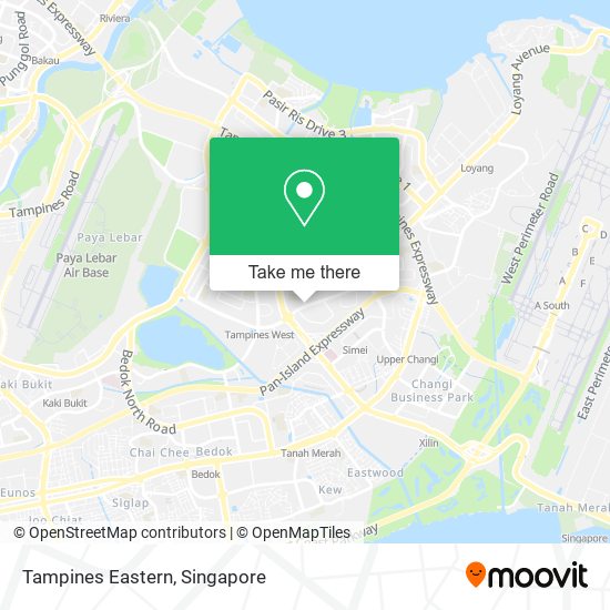 Tampines Eastern map