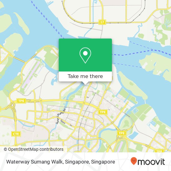 Waterway Sumang Walk, Singapore map