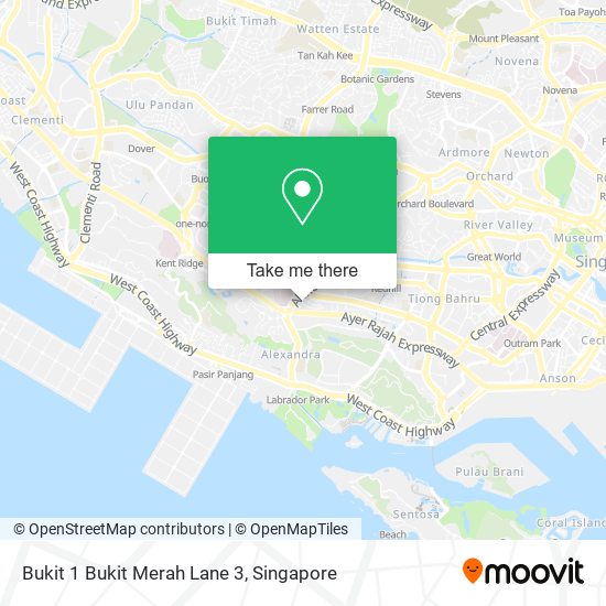 Bukit 1 Bukit Merah Lane 3 map