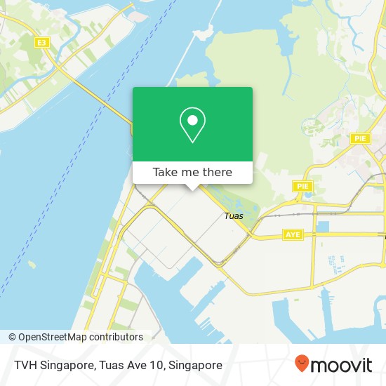 TVH Singapore, Tuas Ave 10 map