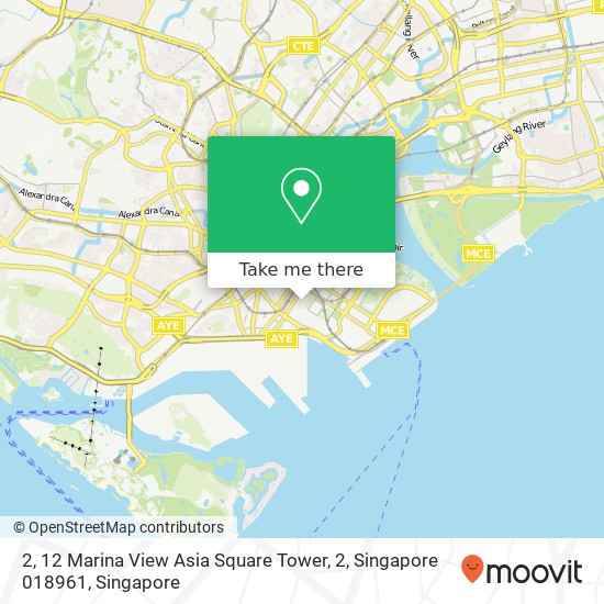 2, 12 Marina View Asia Square Tower, 2, Singapore 018961地图