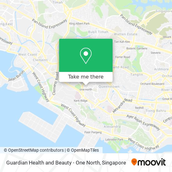 Guardian Health and Beauty - One North map