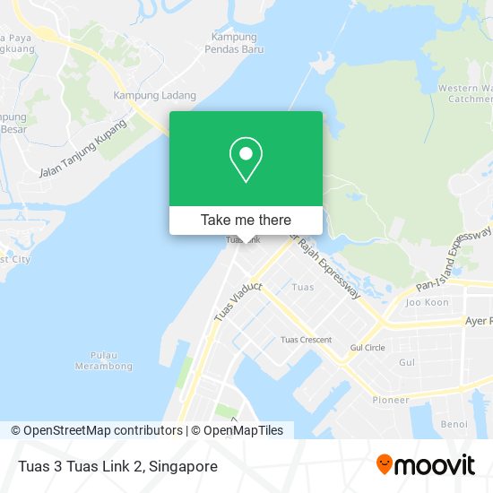 Tuas 3 Tuas Link 2 map