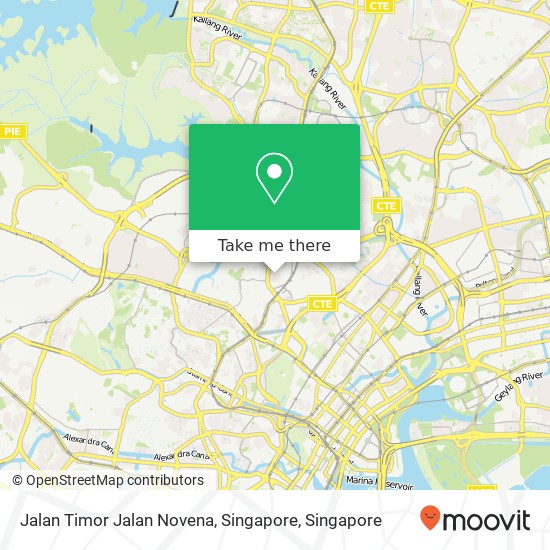 Jalan Timor Jalan Novena, Singapore地图
