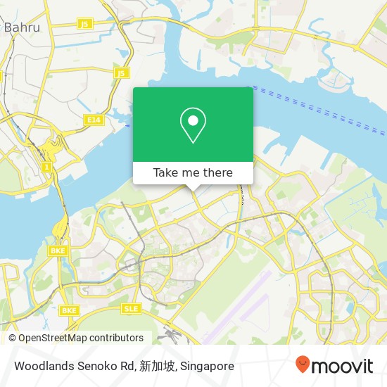 Woodlands Senoko Rd, 新加坡地图