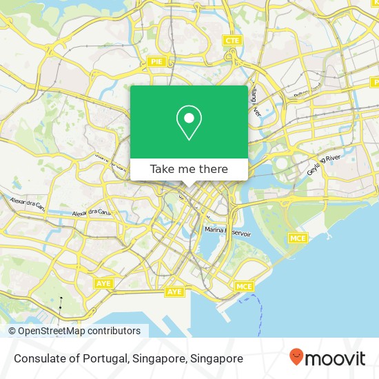 Consulate of Portugal, Singapore map