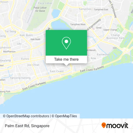Palm East Rd map