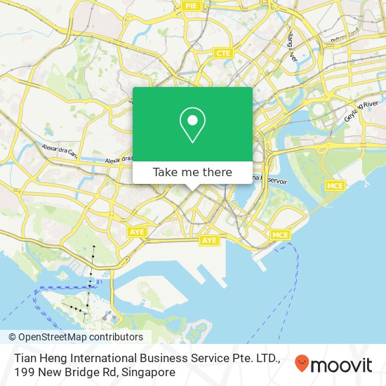 Tian Heng International Business Service Pte. LTD., 199 New Bridge Rd地图
