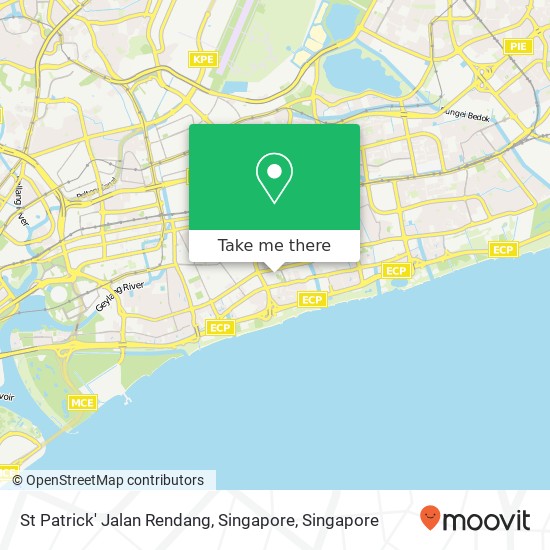 St Patrick' Jalan Rendang, Singapore map