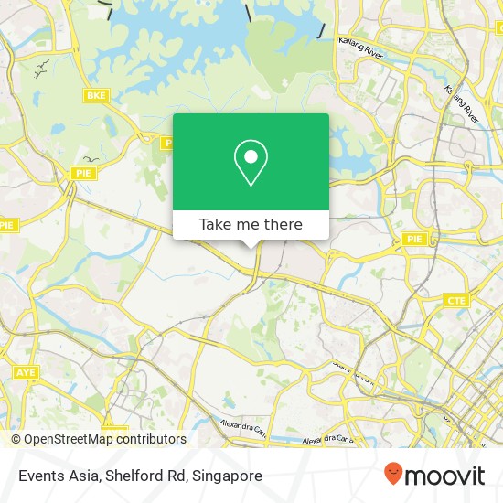 Events Asia, Shelford Rd map