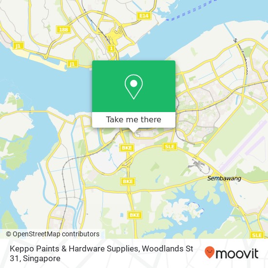 Keppo Paints & Hardware Supplies, Woodlands St 31 map