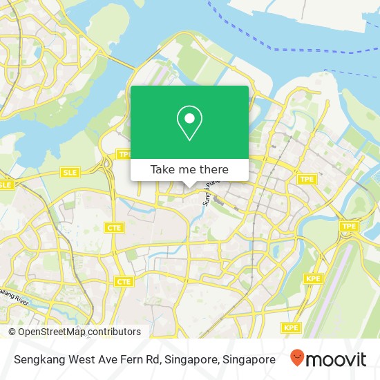 Sengkang West Ave Fern Rd, Singapore map