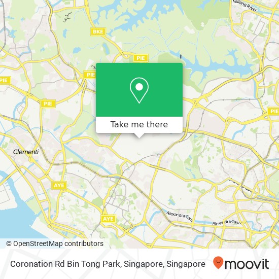Coronation Rd Bin Tong Park, Singapore map