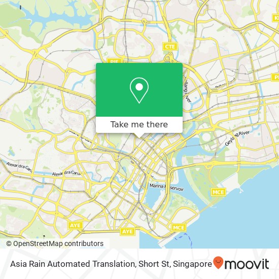 Asia Rain Automated Translation, Short St map