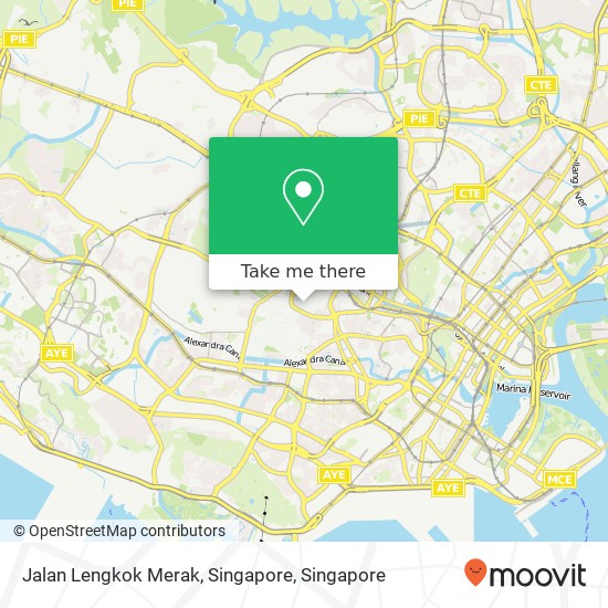 Jalan Lengkok Merak, Singapore map