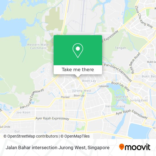 Jalan Bahar intersection Jurong West map