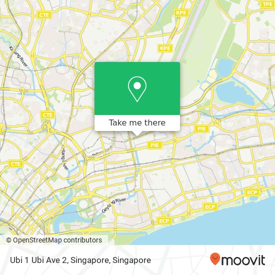 Ubi 1 Ubi Ave 2, Singapore map