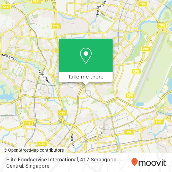 Elite Foodservice International, 417 Serangoon Central地图