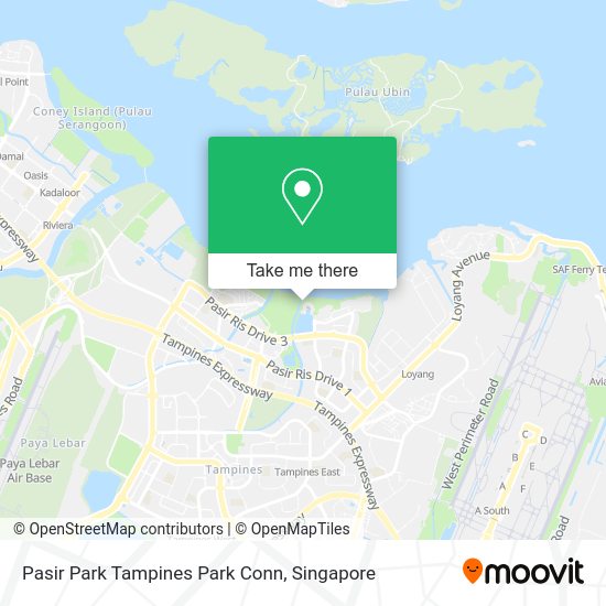 Pasir Park Tampines Park Conn map