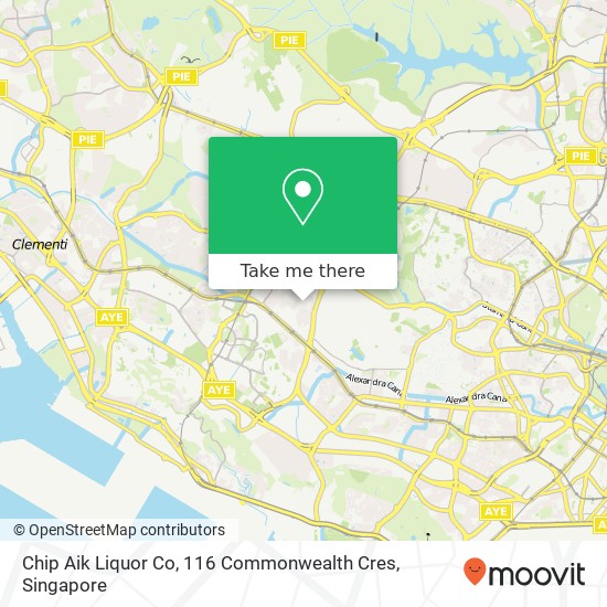 Chip Aik Liquor Co, 116 Commonwealth Cres地图