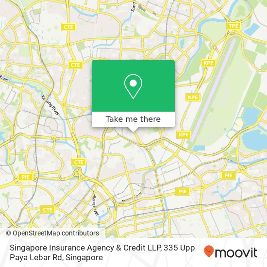 Singapore Insurance Agency & Credit LLP, 335 Upp Paya Lebar Rd地图