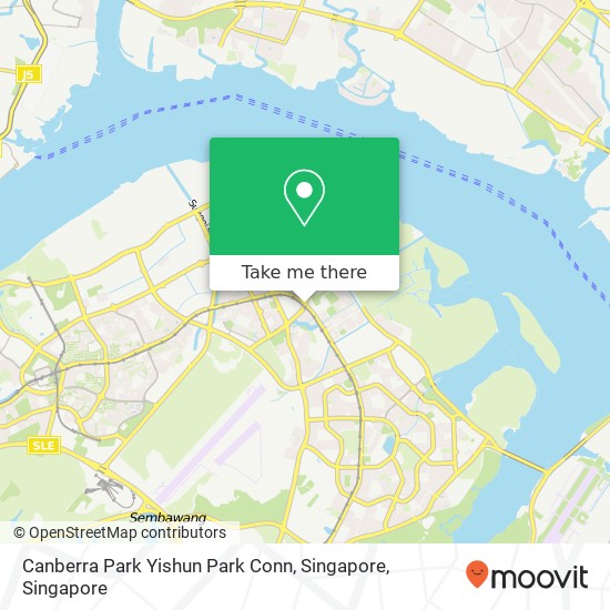 Canberra Park Yishun Park Conn, Singapore map