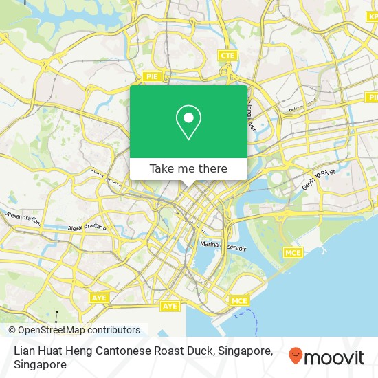 Lian Huat Heng Cantonese Roast Duck, Singapore map