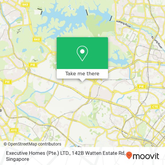 Executive Homes (Pte.) LTD., 142B Watten Estate Rd地图