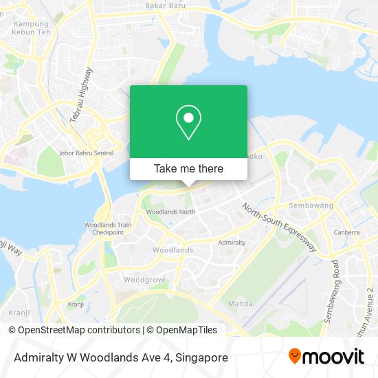 Admiralty W Woodlands Ave 4地图