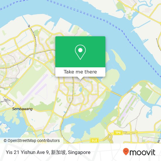 Yis 21 Yishun Ave 9, 新加坡地图