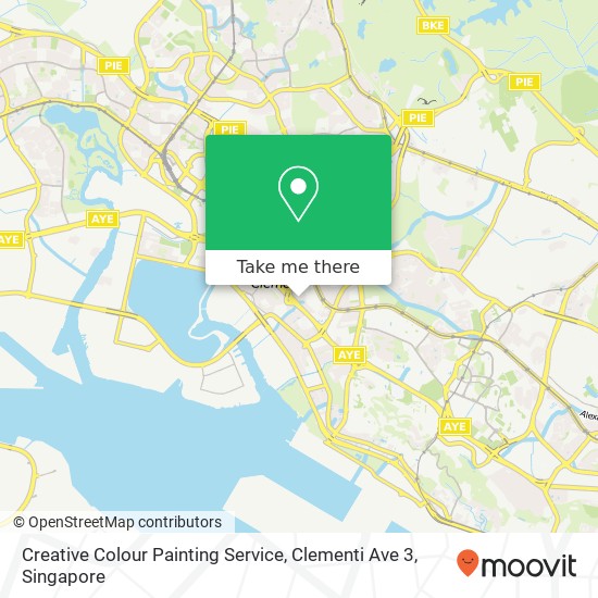Creative Colour Painting Service, Clementi Ave 3 map