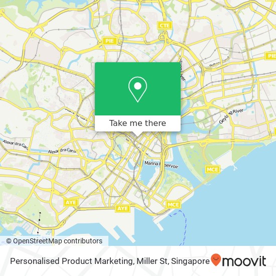 Personalised Product Marketing, Miller St地图