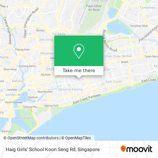 Haig Girls' School Koon Seng Rd地图