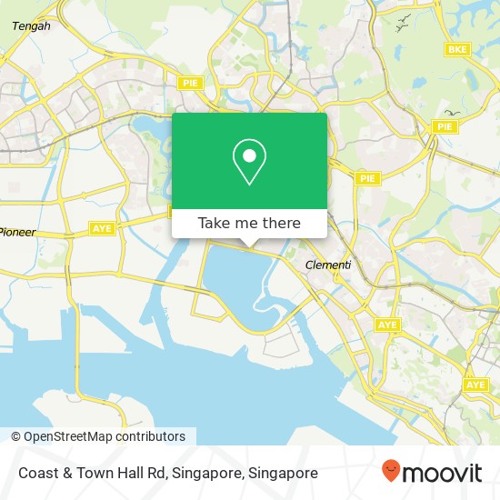 Coast & Town Hall Rd, Singapore map