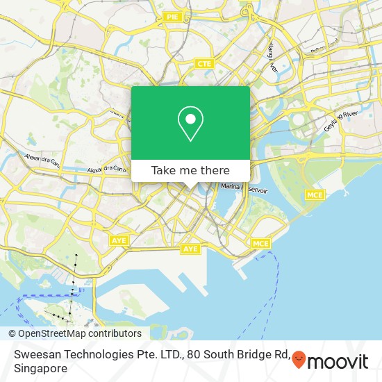 Sweesan Technologies Pte. LTD., 80 South Bridge Rd地图