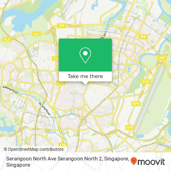 Serangoon North Ave Serangoon North 2, Singapore map
