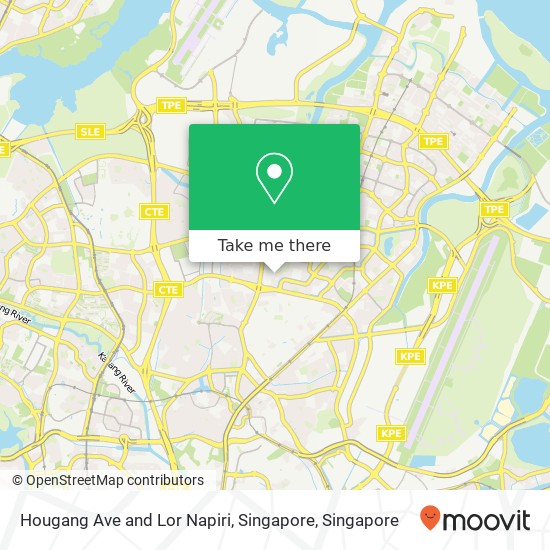 Hougang Ave and Lor Napiri, Singapore map