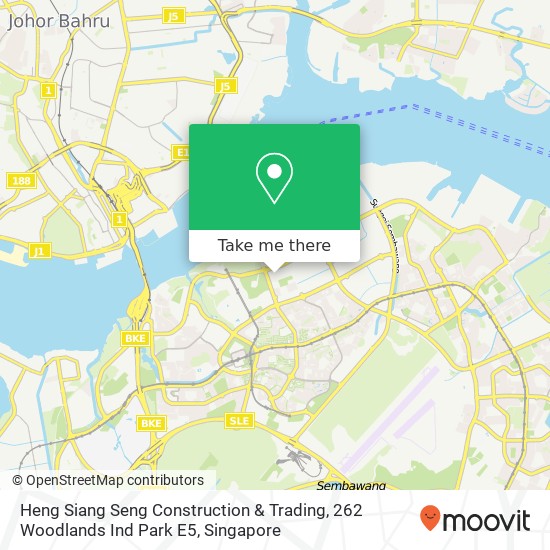 Heng Siang Seng Construction & Trading, 262 Woodlands Ind Park E5地图